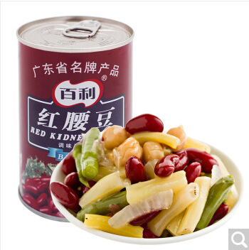 百利红腰豆432g 即食大红芸豆罐头 西餐沙拉烘焙甜品原料