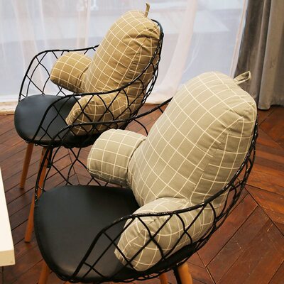 家用少女座椅靠枕头枕男朋友办工室椅子腰靠办公可爱靠垫套支撑用