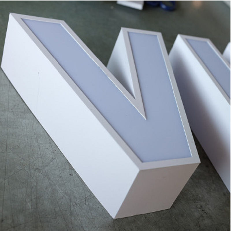 厂家加工 不锈钢勾边字制作 英文拉丝不锈钢字 广告牌发光字定制