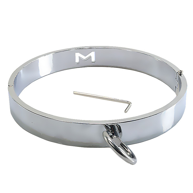 金属项圈m字男用情趣用品性工具成人玩具可配带牵绳使用成人游戏