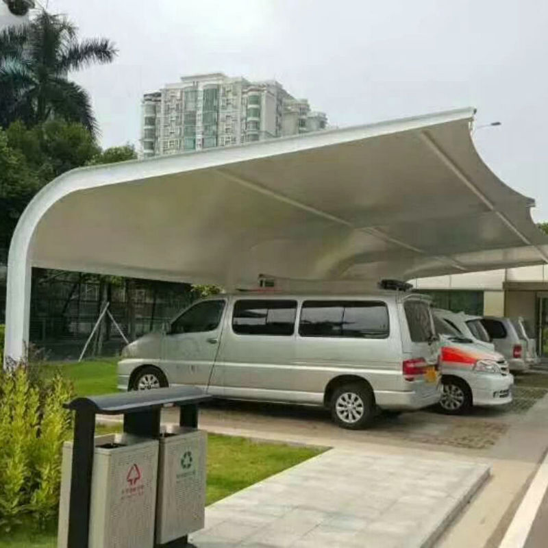 停车棚 钢结构雨篷 单车棚膜结构车棚 景观棚工厂车棚 遮阳篷雨篷