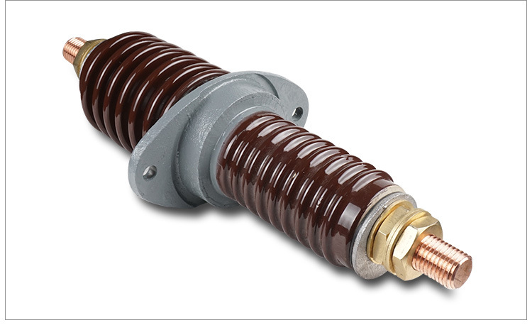户外高压穿墙瓷套管cwb-12/1250a1000绝缘陶瓷套管圆铜棒导体10kv