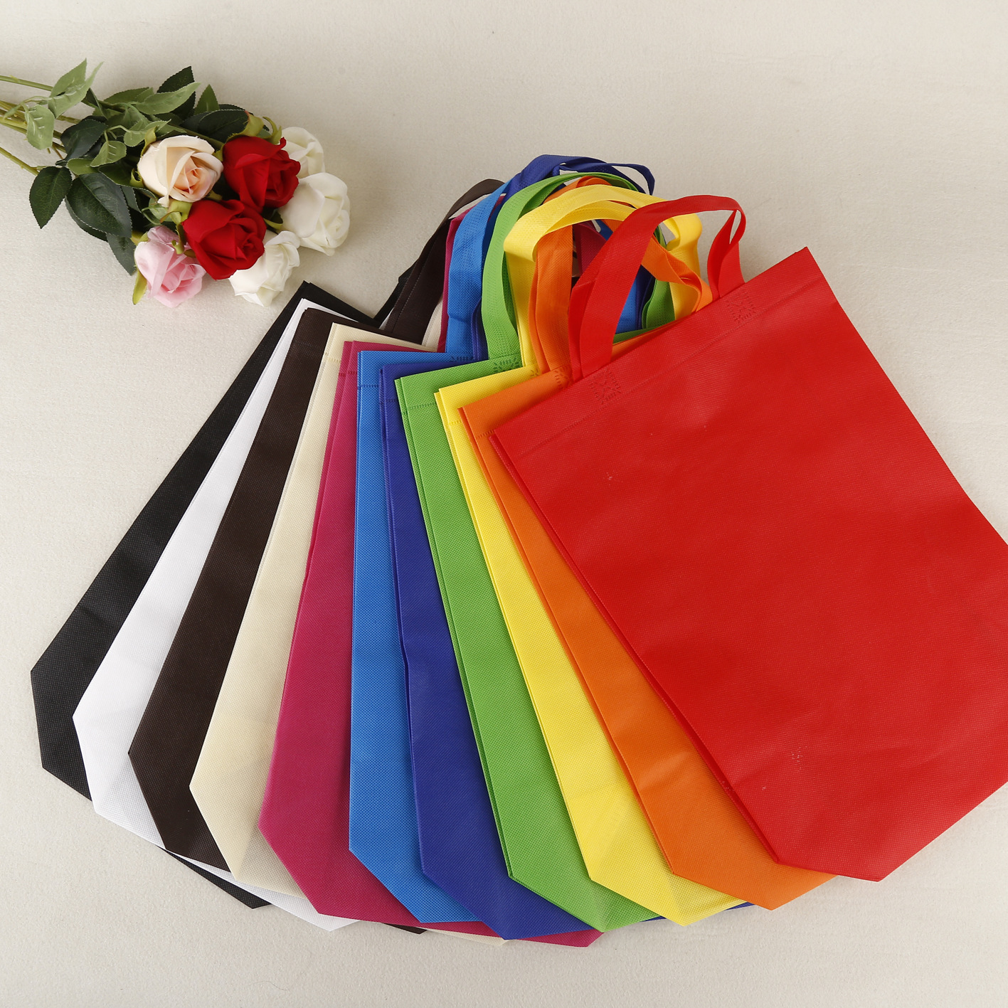 Non-Woven Bags Customization Printed Logo Eco-friendly Bag Shopping Bag Handbag Customized Advertising Bag Printing Customized Spot