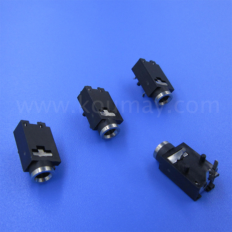 5mm耳机插座 pj-319铜口焊接式环保单双声道插件接口 母座