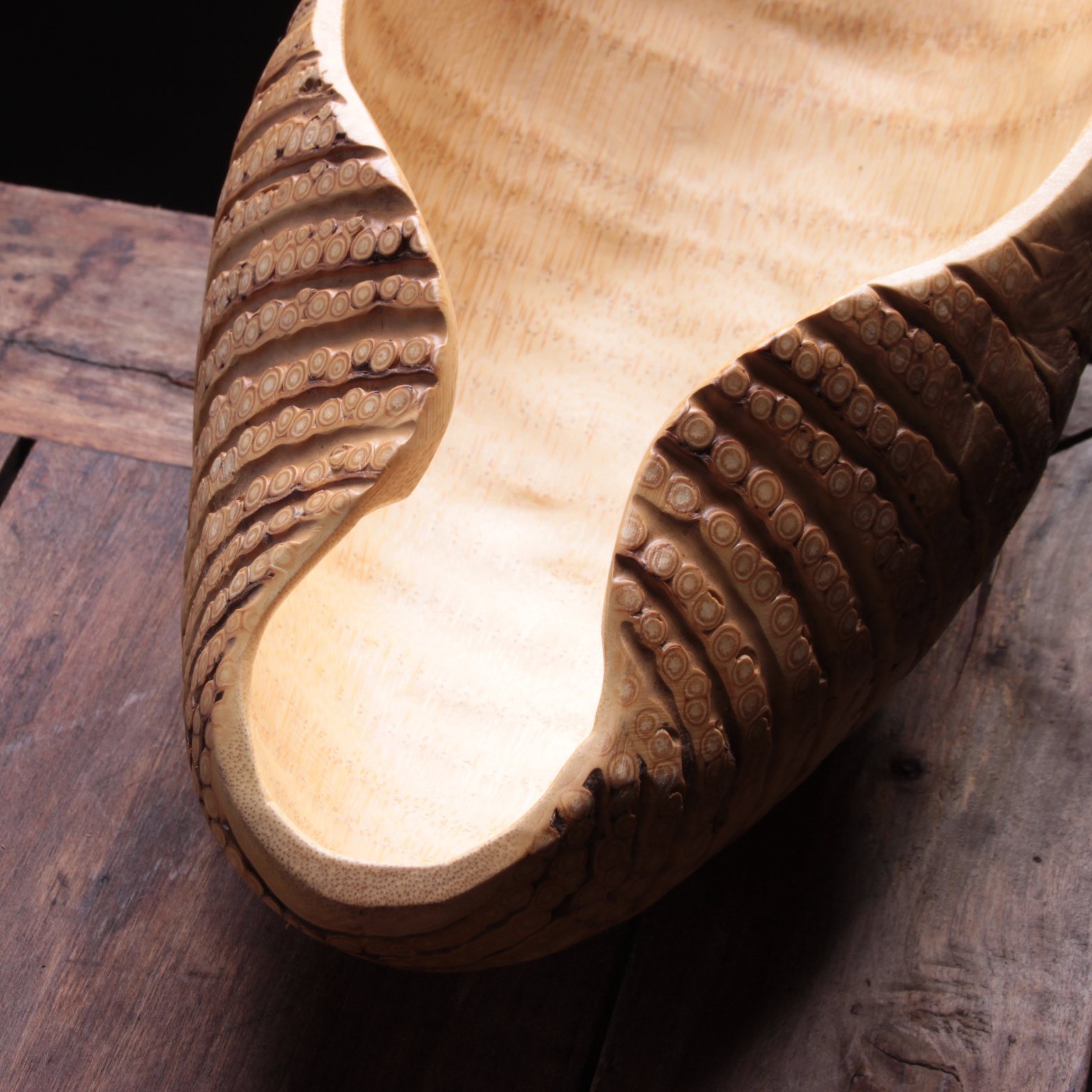 竹质工艺品-天然竹根果盘 家用 餐盘 果篮 酒店餐馆