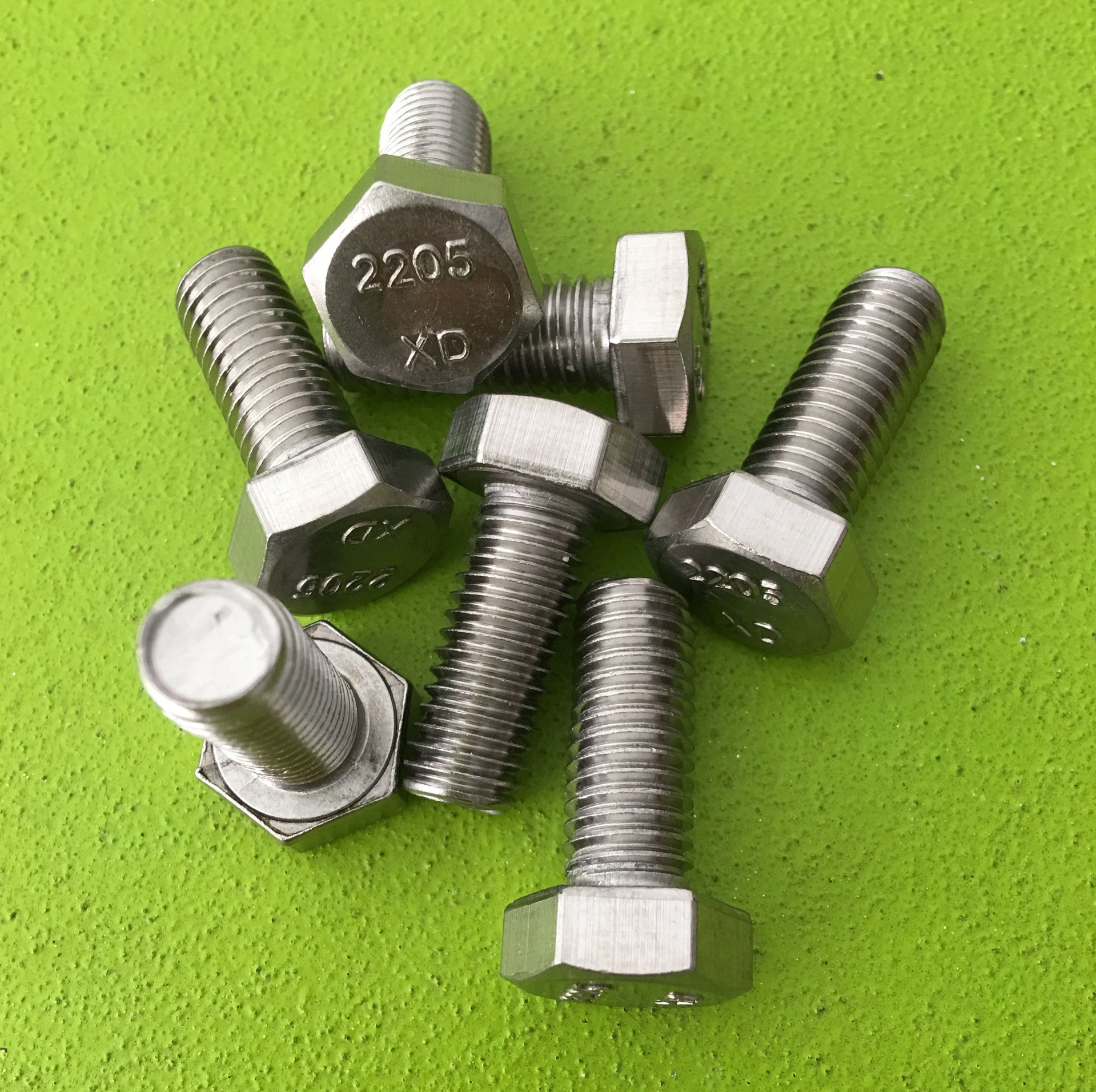 双相2205不锈钢外六角螺栓螺丝s22053六角头螺杆特材m8/m10/m12