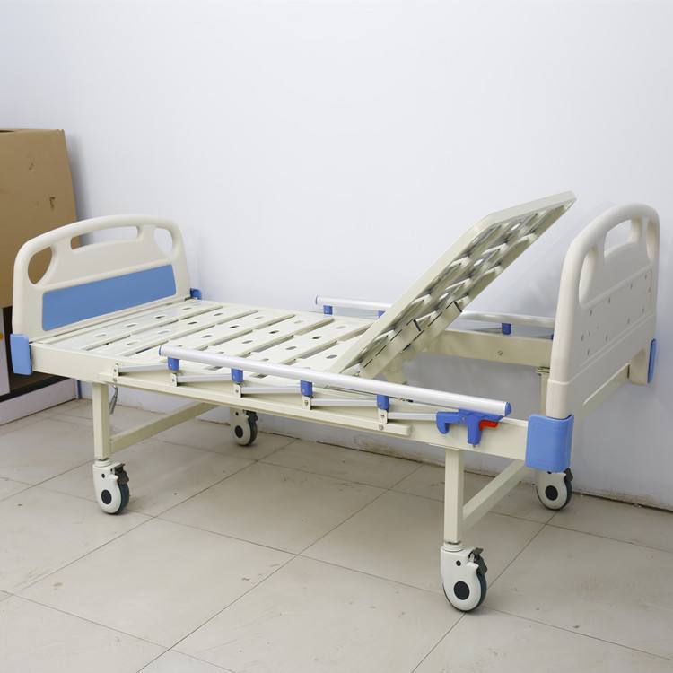 手摇升降起背护理床 多功能医用病床 移动静音轮abs冲孔单摇床