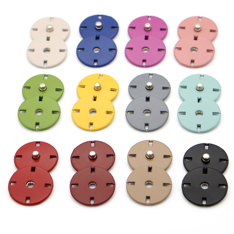 down Jacket Coat Buttons Factory Direct Sales Invisible Button Press Snap Button High-Grade Metal Cross Snap Button