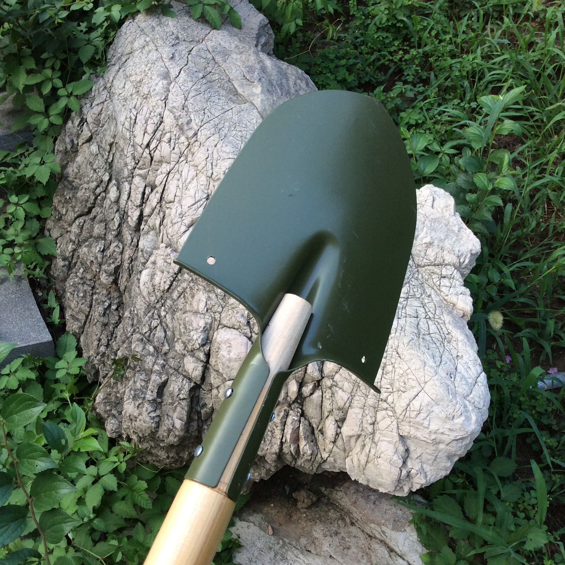 6411战备锹205工兵铲军户外铲子钓鱼工兵锹木把兵工军工铲小铁锹