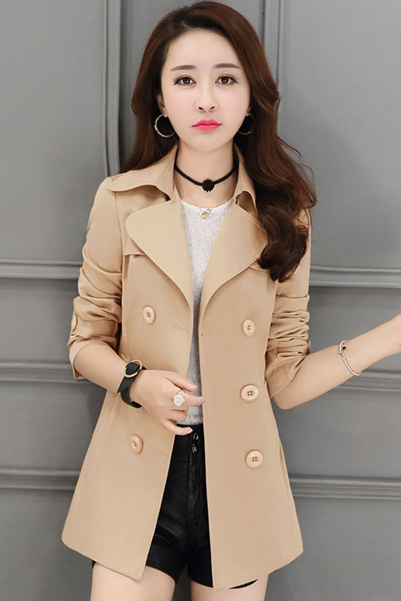 春秋款女式风衣女短款2018秋季新款女士外衣小矮个子秋装中款外套