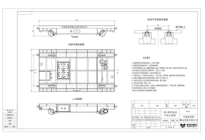 蓄电池轨道电动遥控平车搬运建筑材料运输车工具车