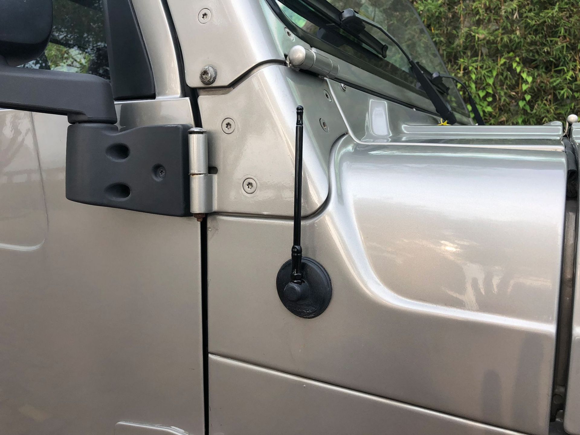 厂家直销牧马人天线改装配件 牧马人tj金属短天线黑色