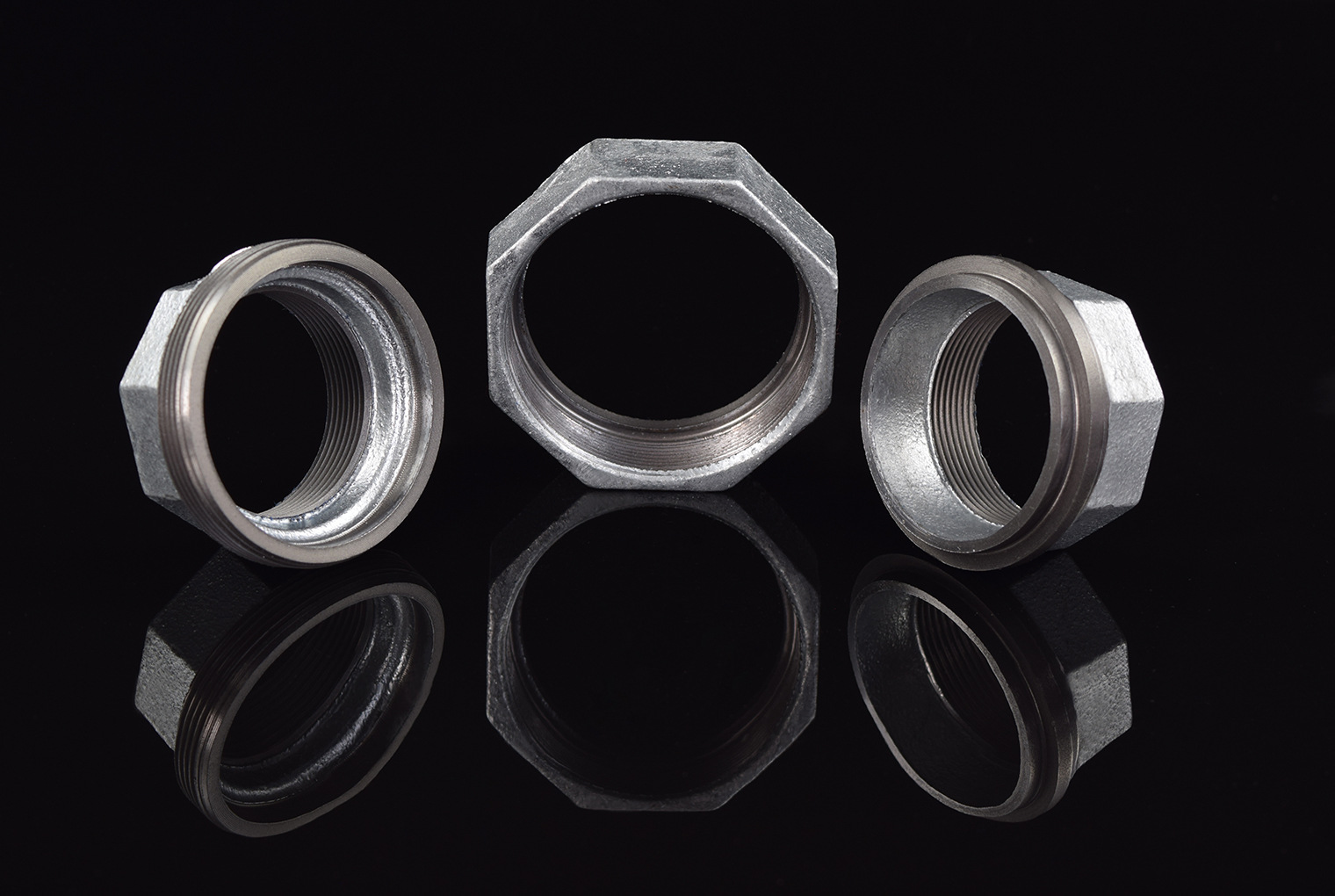 厂家销售 dn15-100由任 镀锌活接头 丝接管件 可锻铸铁 玛钢管件