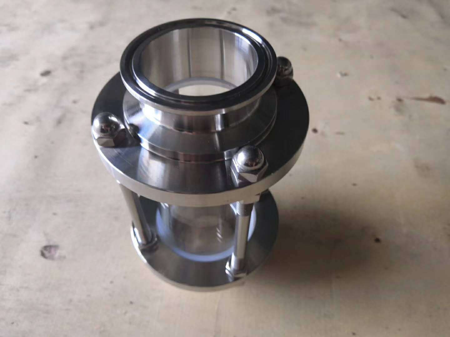 不锈钢焊接式卫生级视盅 水流直通视镜 不锈钢玻璃管视镜