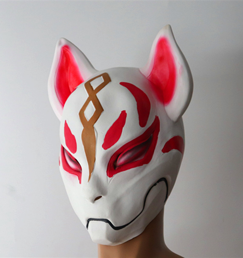 狐狸面具游戏堡垒之夜 周边cos万圣节装扮舞会 天狐面具抖音道具