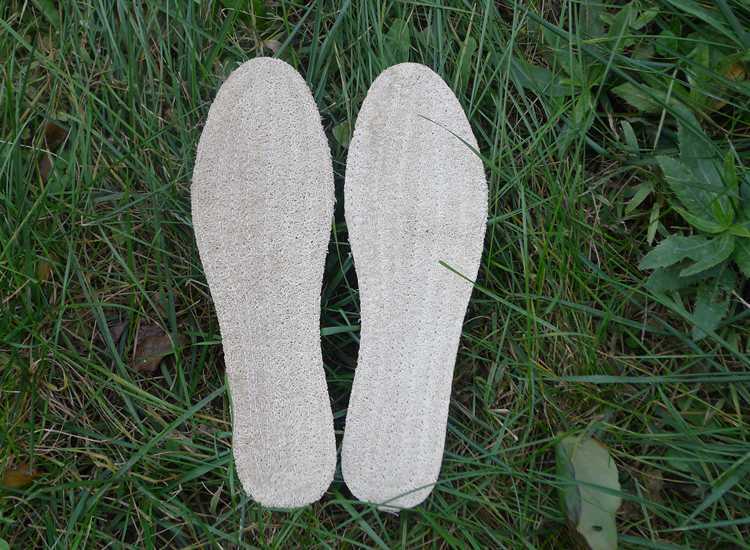 厂家直销原色丝瓜络鞋垫吸汗防臭鞋垫子按摩鞋垫天然植物纤维