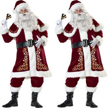 圣诞节服装 圣诞节用品 加厚圣诞老人服装 成人圣诞服男一件