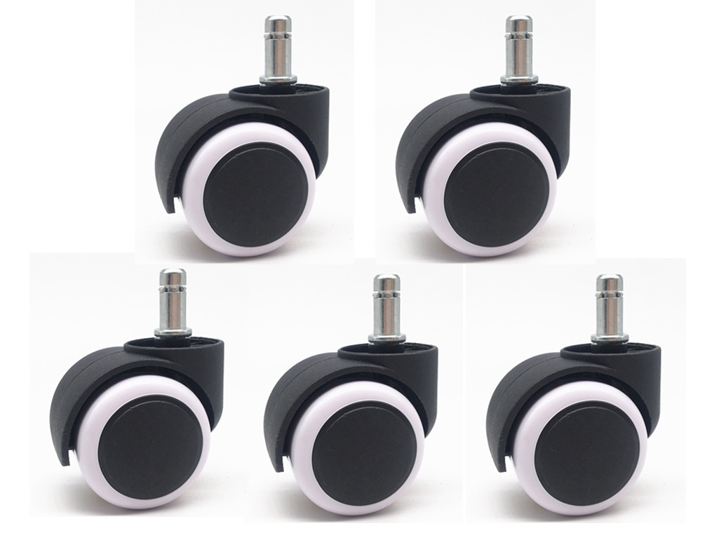 10卡簧杆转椅轮子万向轮老板办公椅滚轮脚轮电脑椅配件滑轮静音