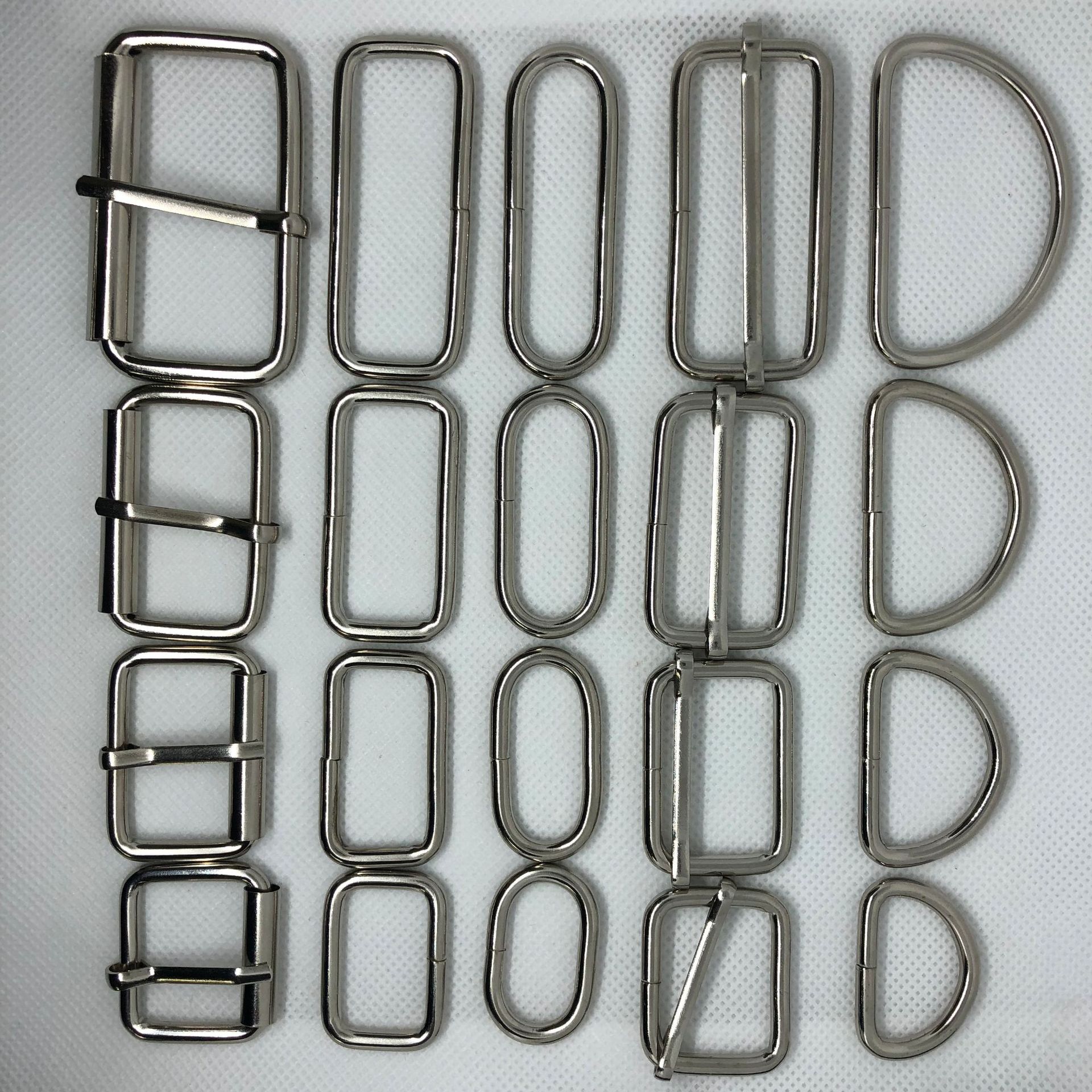 厂家直销廉价便宜铁线扣 4分d扣 金属调节扣 半圆环 箱包d形字扣