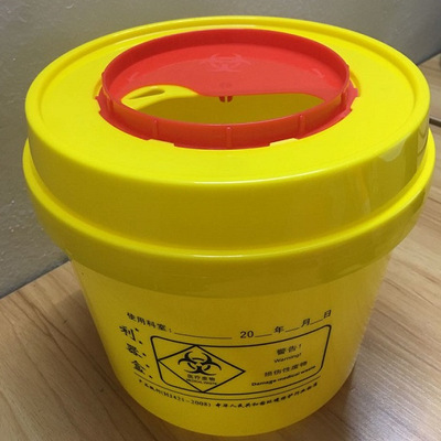 5l黄色加厚一次性塑料利器盒