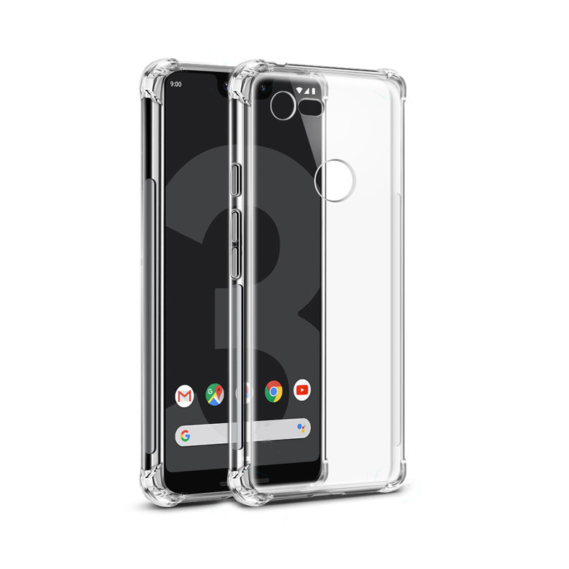 google pixel 4a 四角防摔软硅胶套pixel4/4xl,pixel3a手机壳