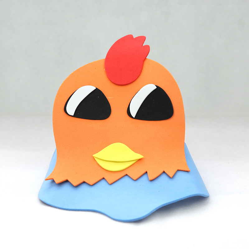 公鸡遮阳帽头饰 双骏工艺 热销款式 厂家直销 卡通动物系列