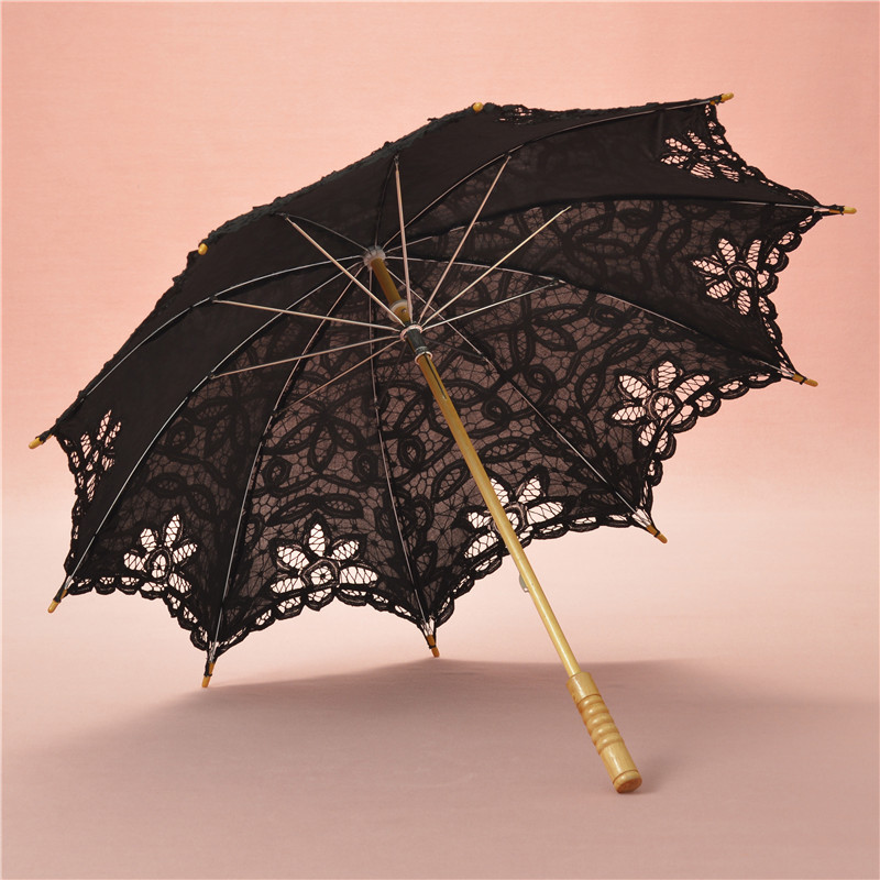 工艺花边伞 蕾丝伞 婚礼摄影道具舞蹈装饰欧式外贸棉布绣花伞