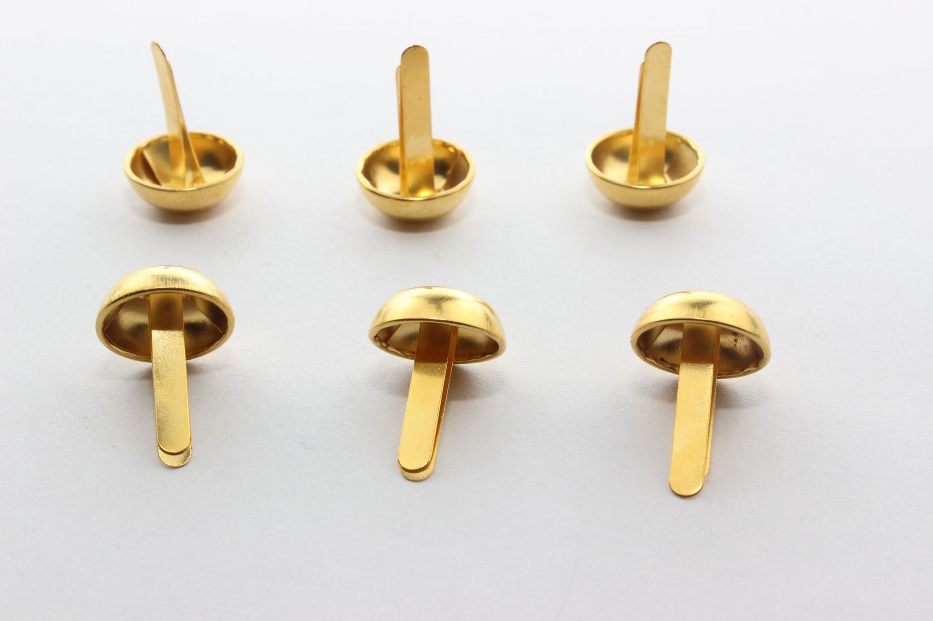 圆头平面镶钻两脚钉服装鞋帽工艺品装饰金属双脚五角星泡钉