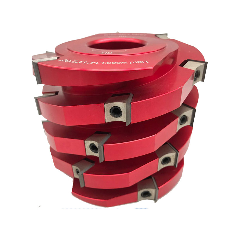 菠萝刀重切型螺旋刨刀头 高精度 切面光滑 木工波锣刀