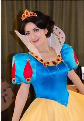 新款动漫cos白雪公主造型 cosplay假发 黑色短卷发 假发交织网