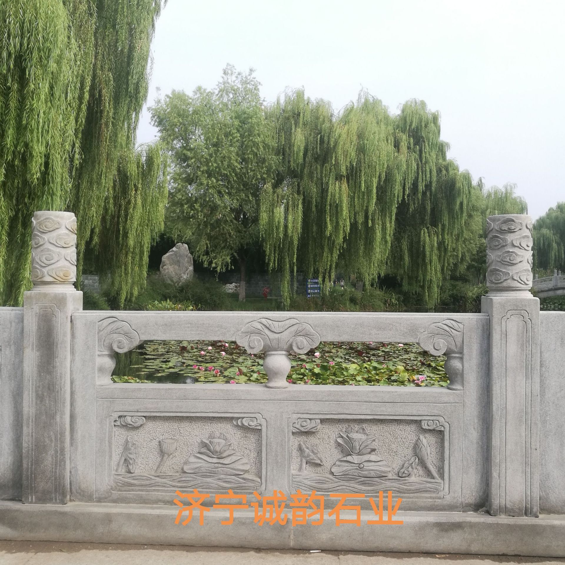 石栏杆 花岗岩 河道大桥园林花岗岩石栏杆栏板 定做石栏杆护栏