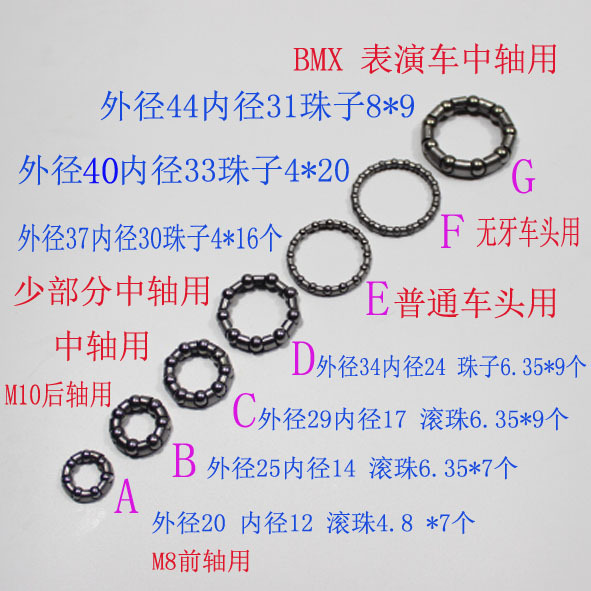 钢球花鼓滚珠架花篮中轴珠架前后轴珠架规格多种自行车维护用珠