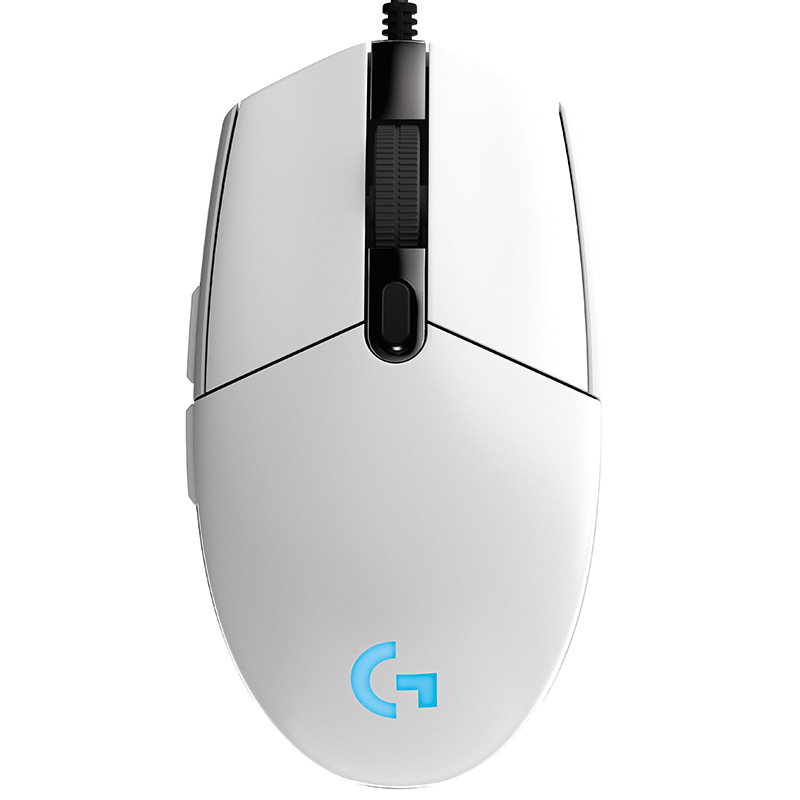 logitech罗技g102二代黑色白色游戏竞技吃鸡宏设置自定义机械鼠标