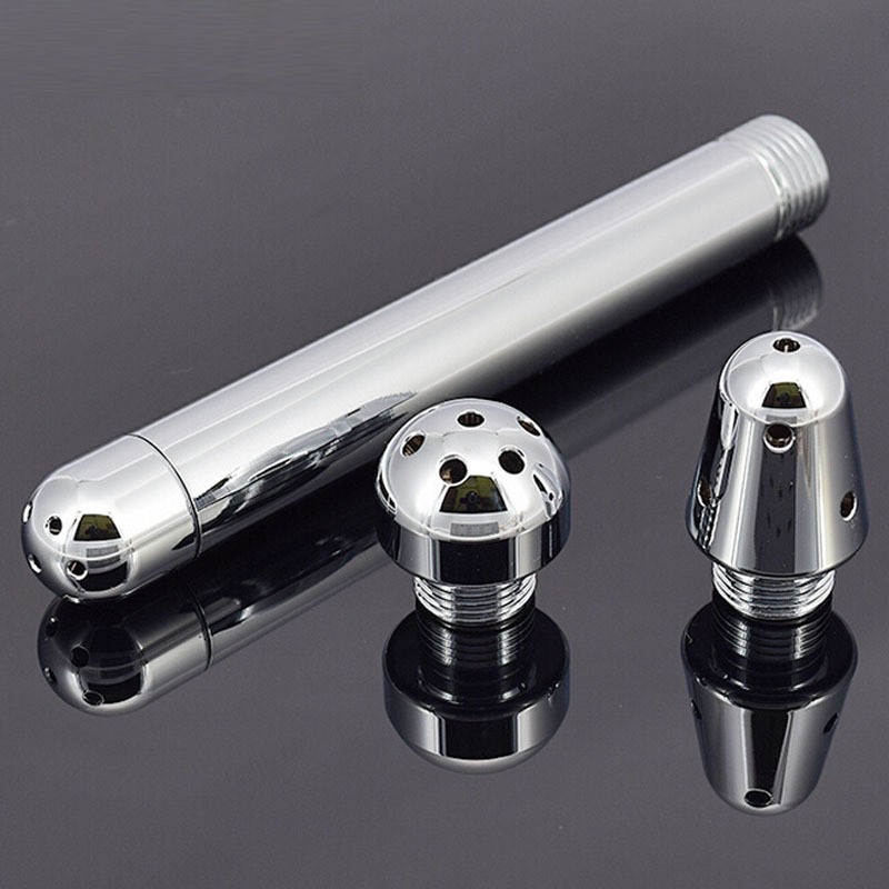 不锈钢灌肠冲洗器金属肛门三头花洒自慰清洁喷头男女皆宜成人用品