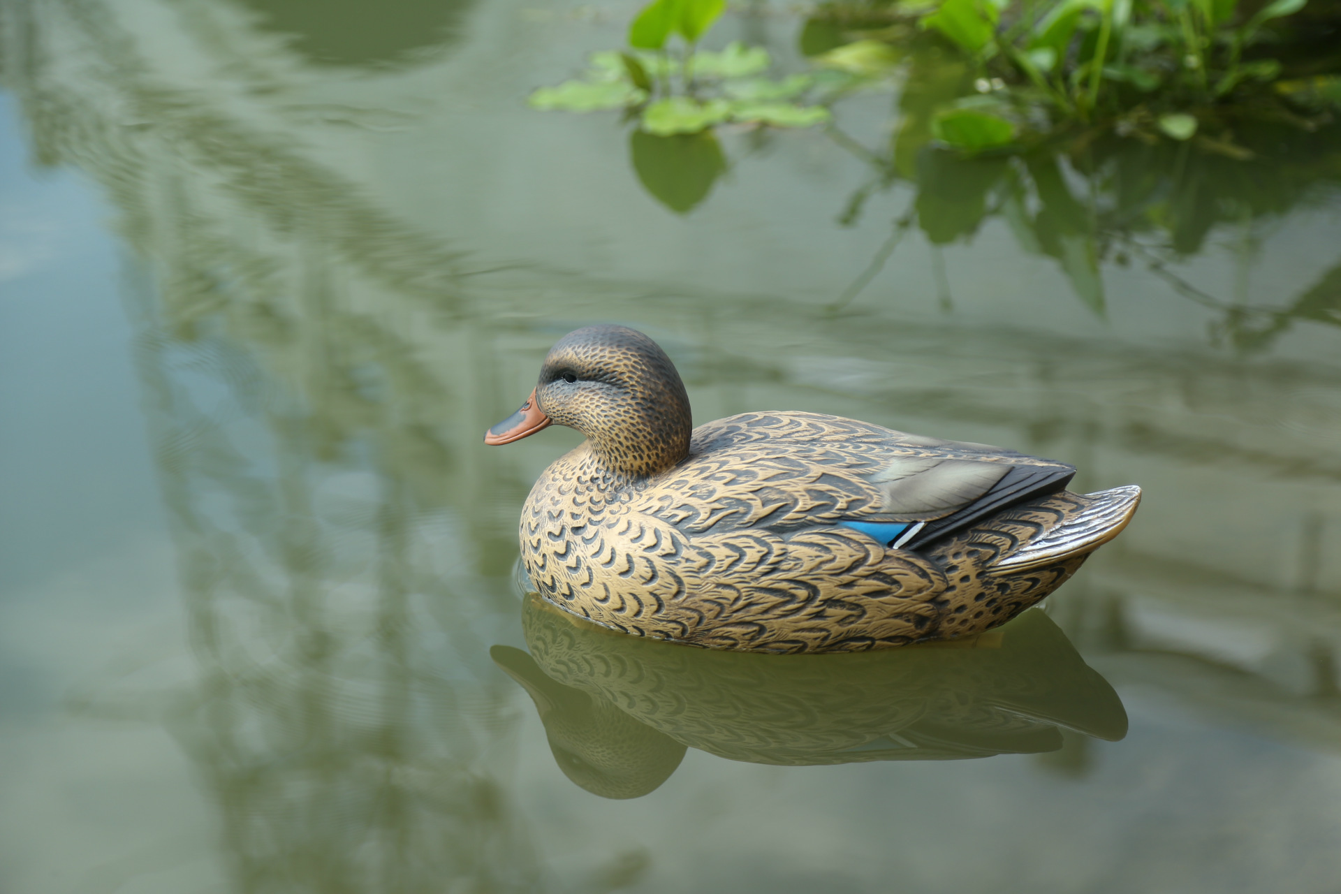 仿真浮水鸭子园林别墅庭院花园水池塘湖面造景 big female duck