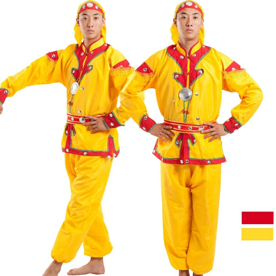秧歌服演出服装二人转绣龙舞台表演服男打鼓腰鼓舞龙舞狮武术服