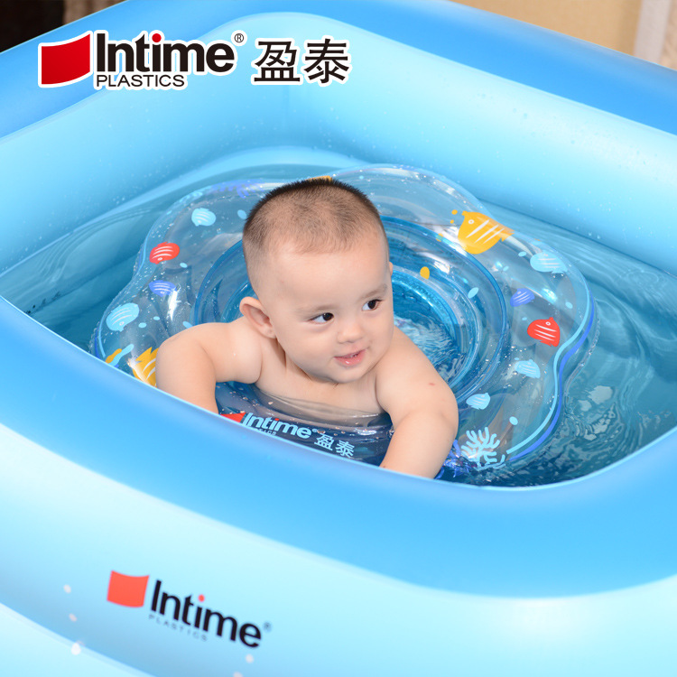 Factory Wholesale Swimming Ring Baby Swimming Pedestal Ring Environmental Protection PVC Inflatable Thickened Swimming Life Buoy Waist Ring