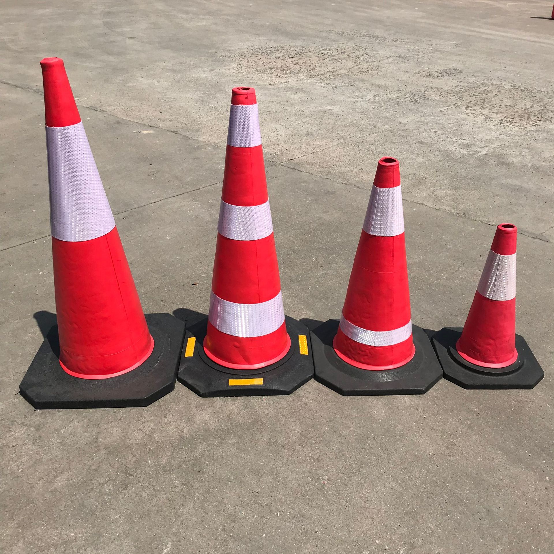 泡沫路锥eva交通圆锥方锥100cm高红锥施工警示锥警示锥桶