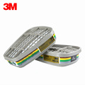 3M6006防有机蒸气氨气甲胺等有害气体滤盒配双滤毒盒6200面罩用