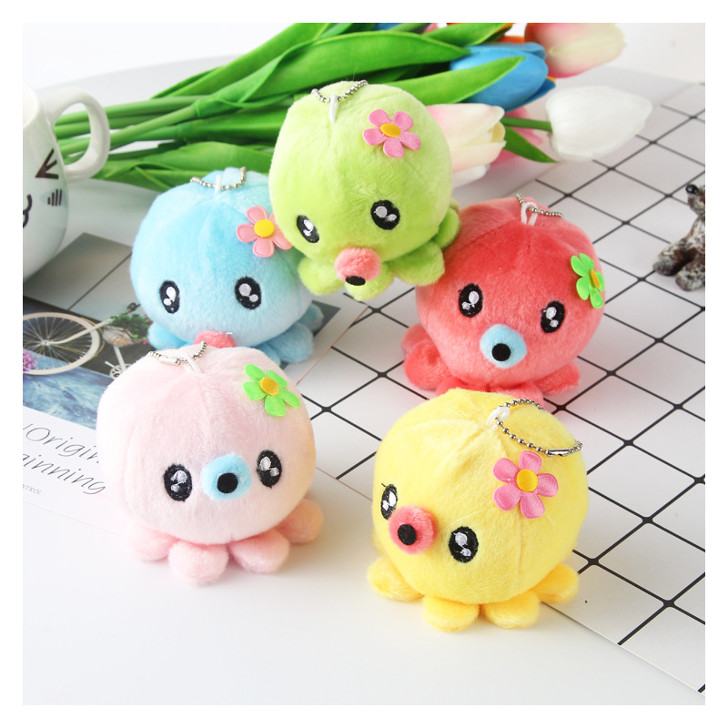 Cross-Border Plush Toy Doll Octopus Octopus Baby Prize Claw Doll Pendant 1-2 Yuan Promotional Gift