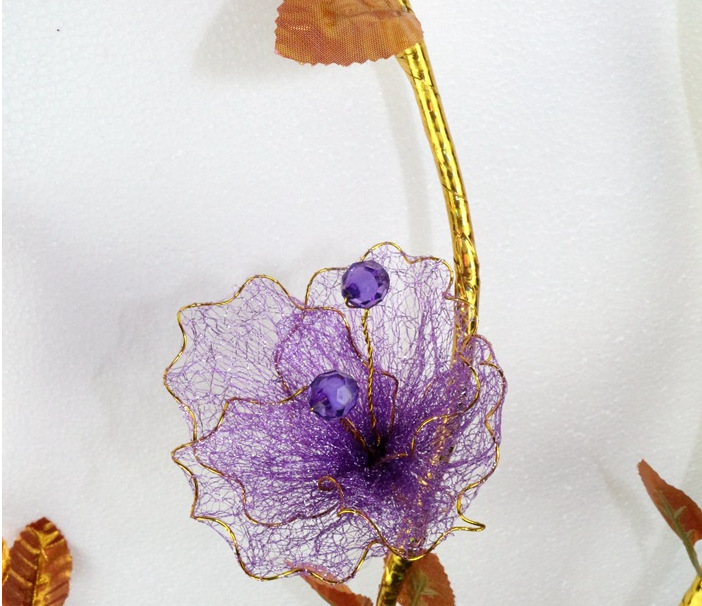 仿真花落地套装 客厅装饰仿真干花 插花摆设花艺干花丝网花金茉莉