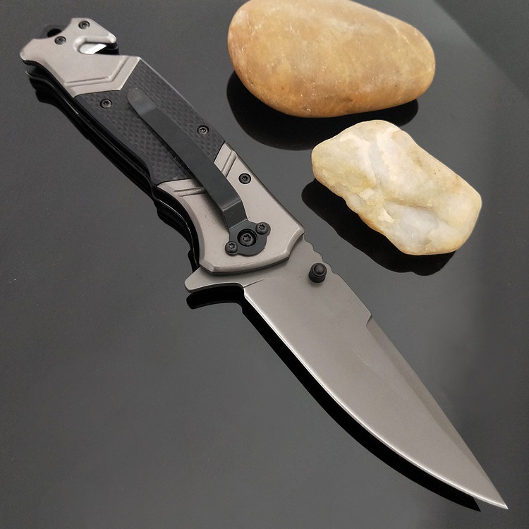 户外折叠刀开刃防身野营军刀高硬度小折刀多功能生存随身求生刀