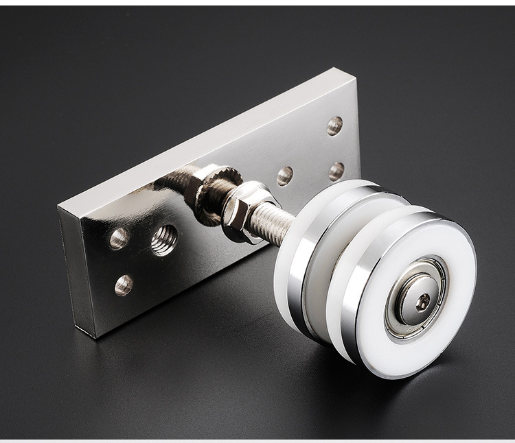 折叠门万向吊轮滑轮隔断墙门包房隔断收纳移门转弯折叠门五金配件