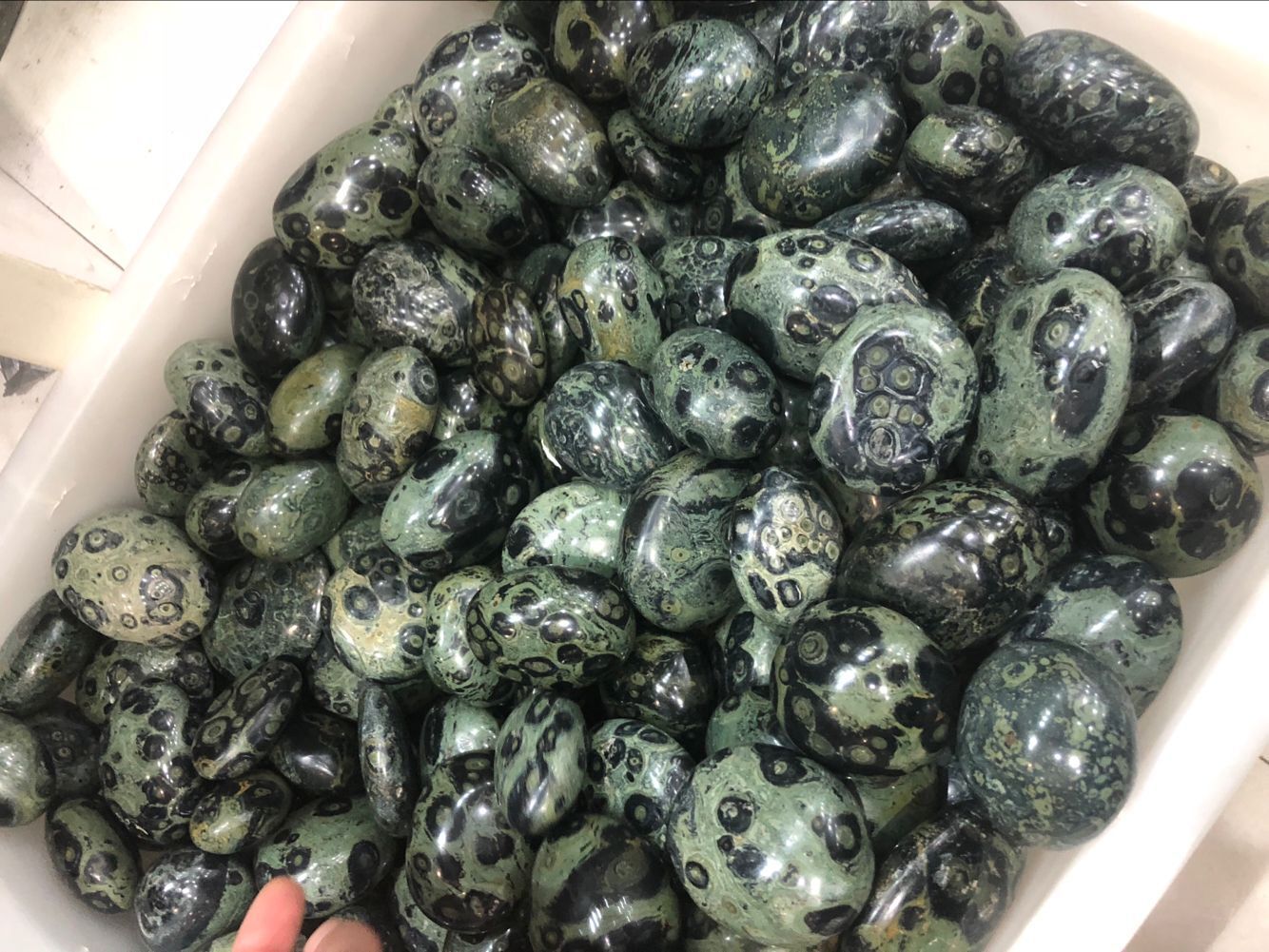 月光石挂件 孔雀眼大块原石 手把件 彩月光石裸石