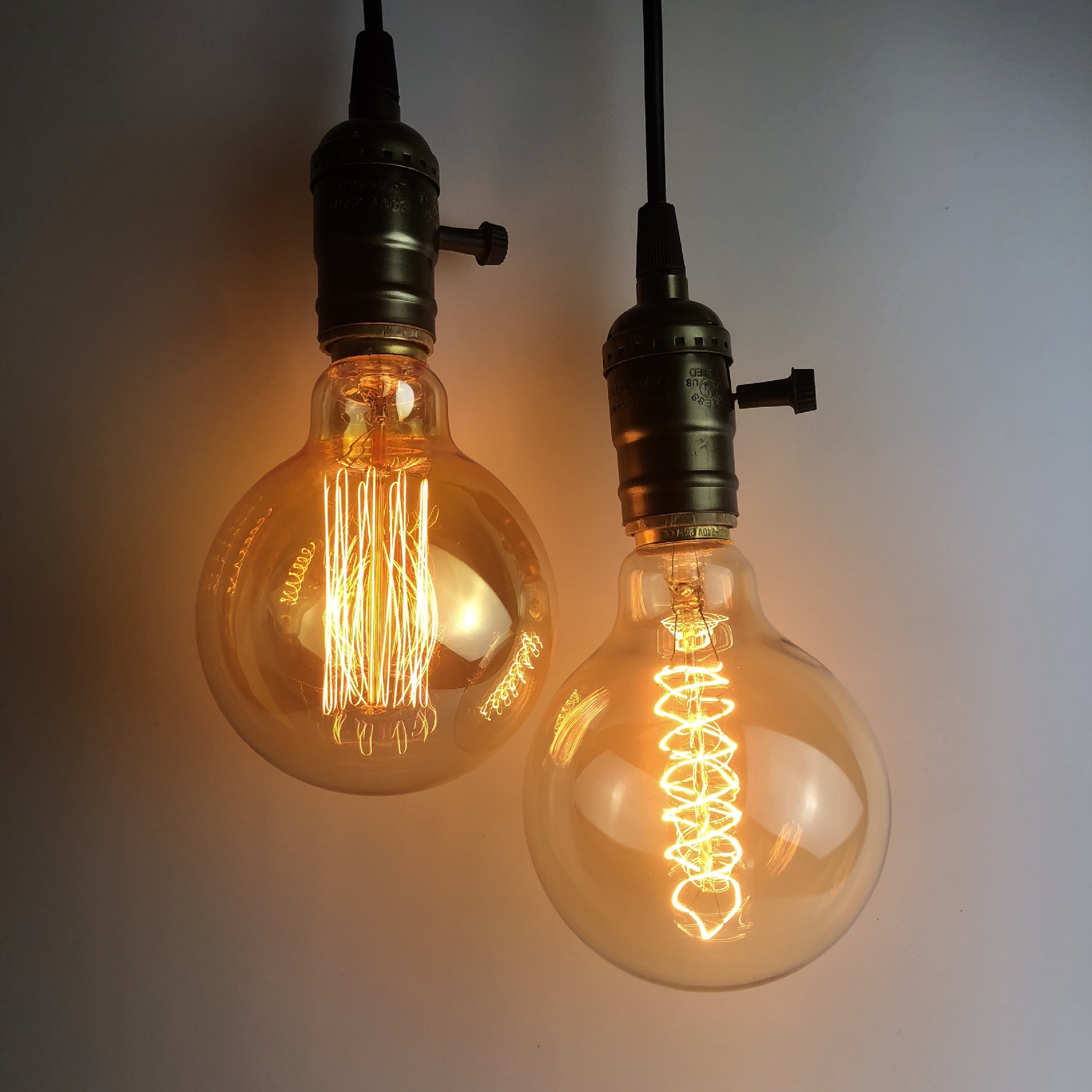 25w 40w 60w 酒吧装饰复古爱迪生灯泡g80