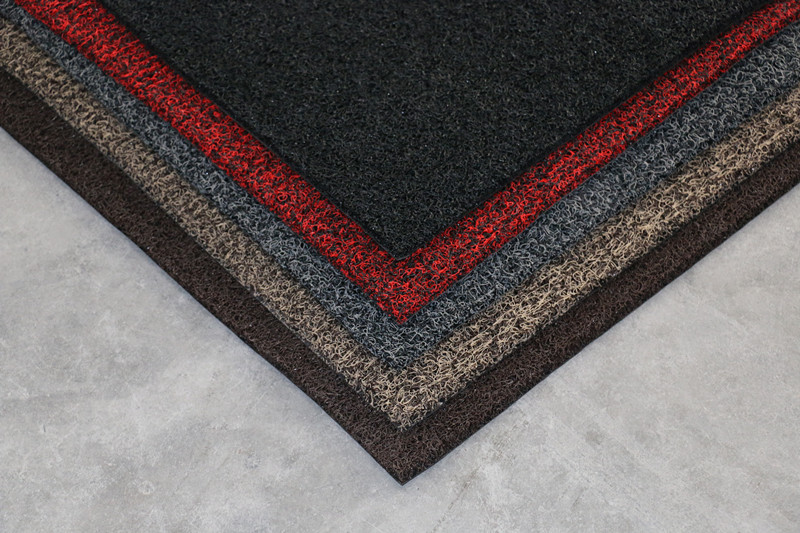 汽车无钉丝圈卷材 pvc喷丝平底丝圈大卷9m无钉丝圈脚垫批发