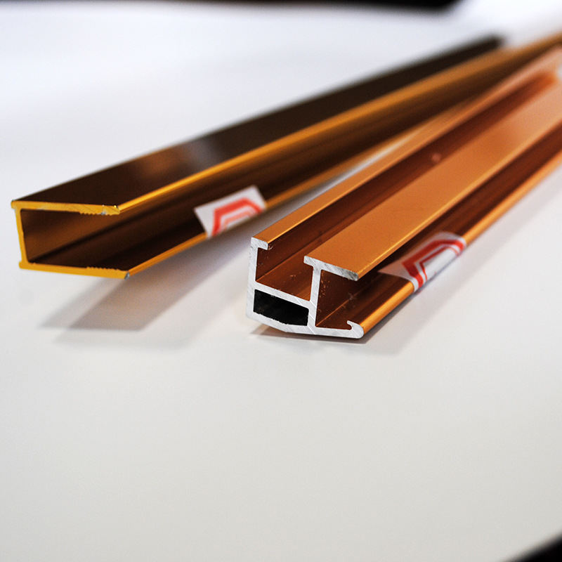 阳极氧化钛金色铝合金边框型材cnc深加工画框装饰铝边框开模定做