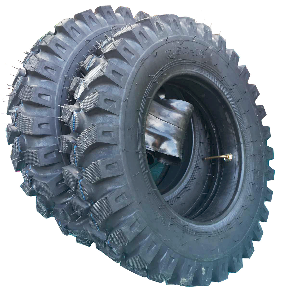 50-16 农用人字斜交充气轮胎 山地轮胎全新耐磨