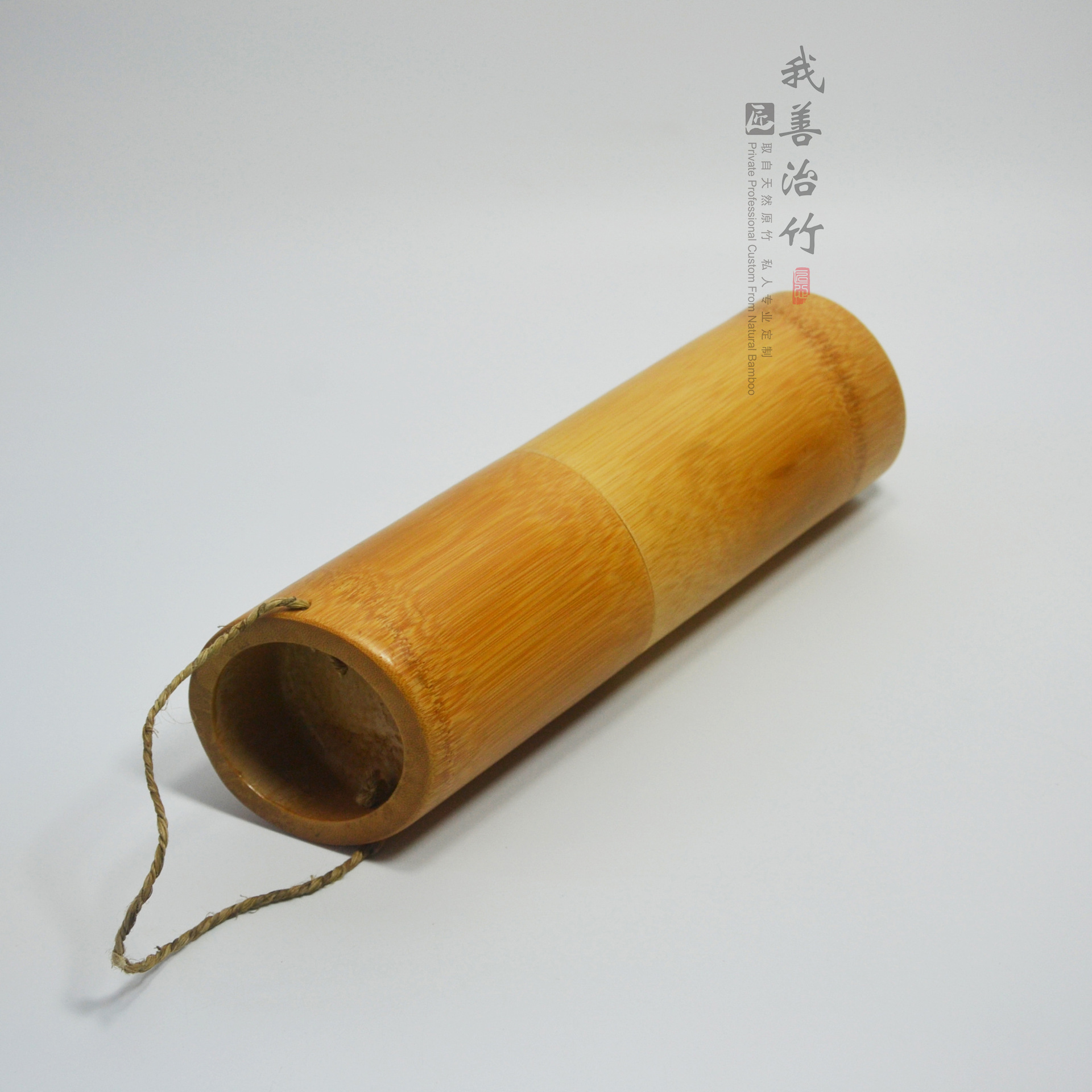 厂家批发竹子包装竹制灵芝包装筒礼品竹筒斜口竹筒茶叶包装定制