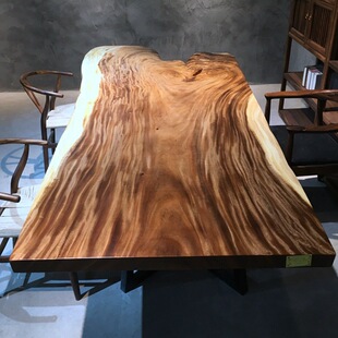 琥珀木烘干设计师办公桌会客茶桌 茶台厂家直销